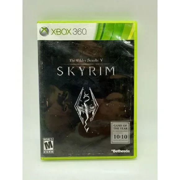 The Elder Scrolls V : Skyrim Microsoft Xbox 360 Game‎ & Case Tested