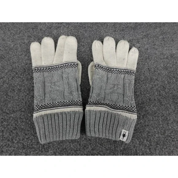 Smartwool Cable Knit Gloves Unisex One Size Grey Good Touchscreen SW011470