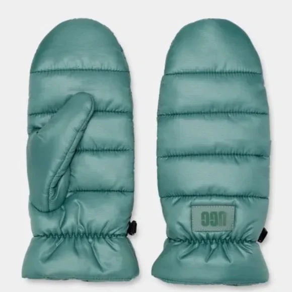 UGG Puff yea gloves new with tags green s/ m