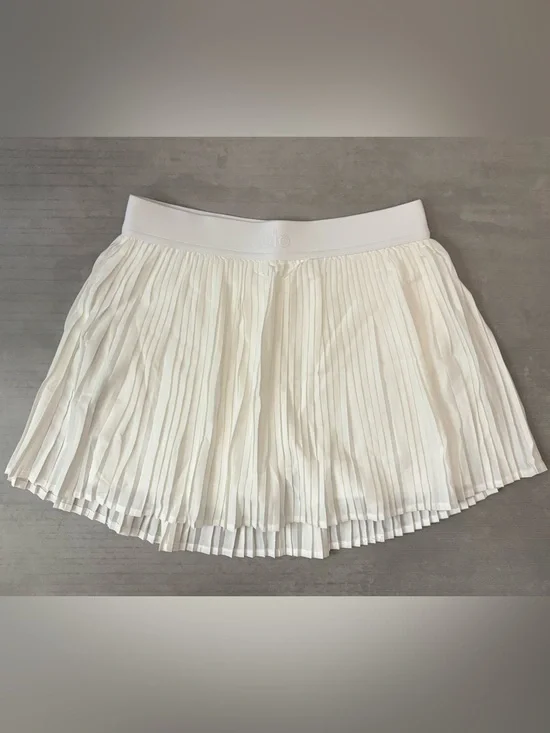 Alo Yoga Pleated Tennis Skirt White Size M