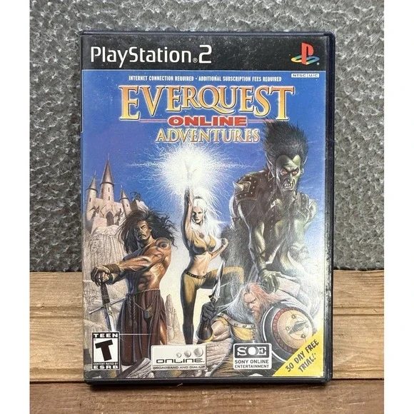EverQuest Adventures PlayStation2 Role Playing MMORPG Action Game‎ Complete CIB
