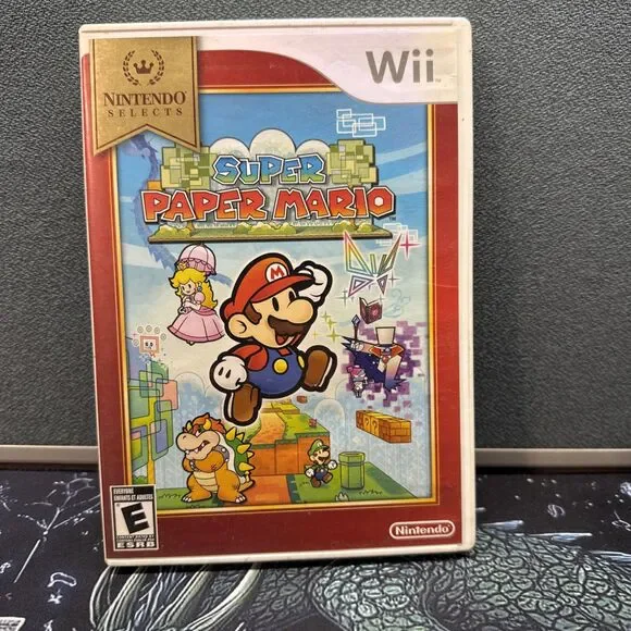 Super Paper Mario Nintendo Selects Edition (Nintendo Wii, 2007) CIB - Tested
