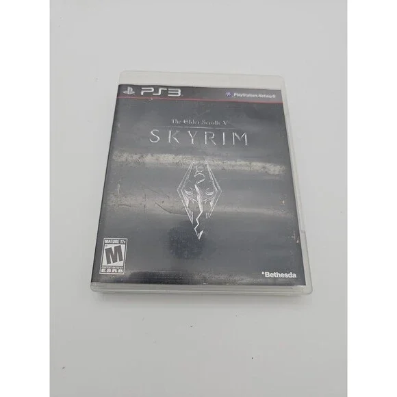 Elder Scrolls V Skyrim Sony PS3 Playstation 3 Manual & Map Included