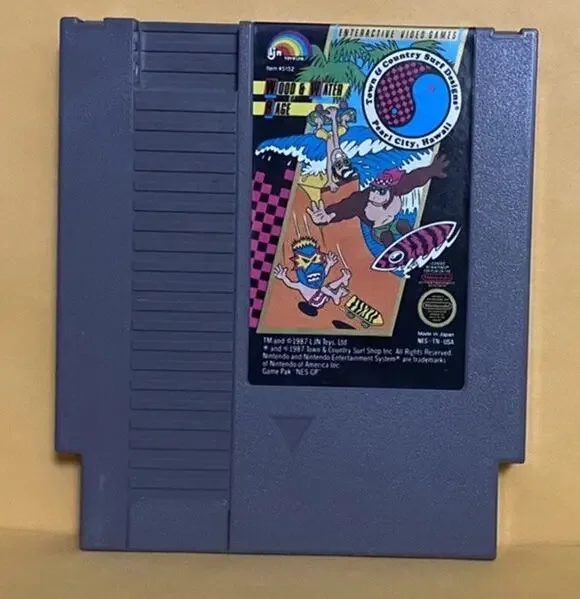 Nintendo Entertainment System Wood & Water Rage Video Game