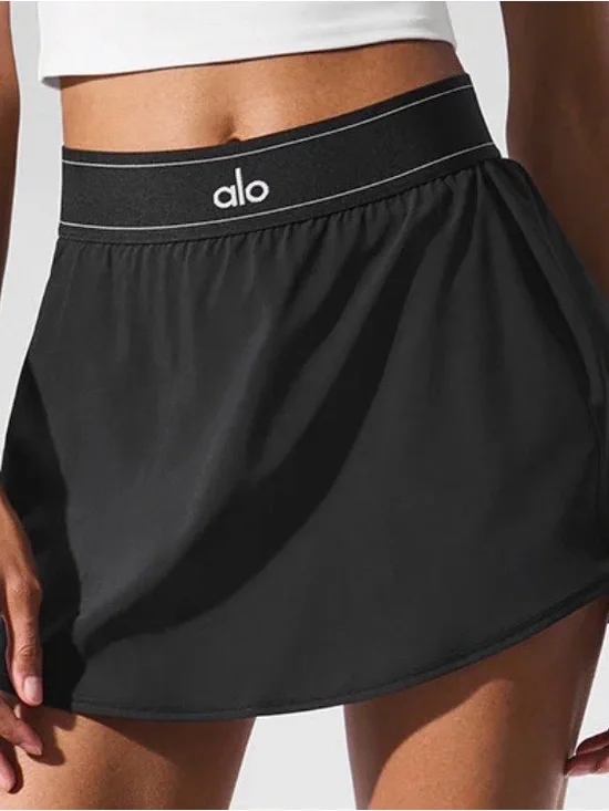 ALO Yoga Black Athletic Skirt