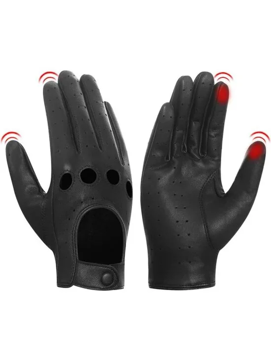 Stylish Women's Summer Leather Driving Gloves - Unlined Lambskin, Perfect Fit