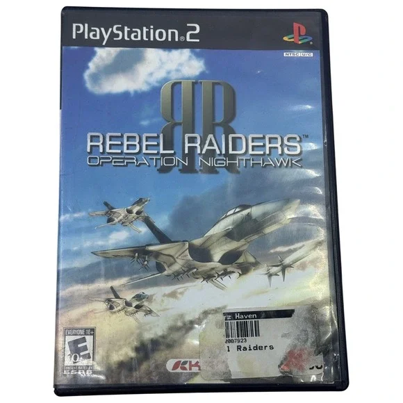 Rebel Raiders Operation Nighthawk Sony PlayStation 2 PS2 Game with Manual