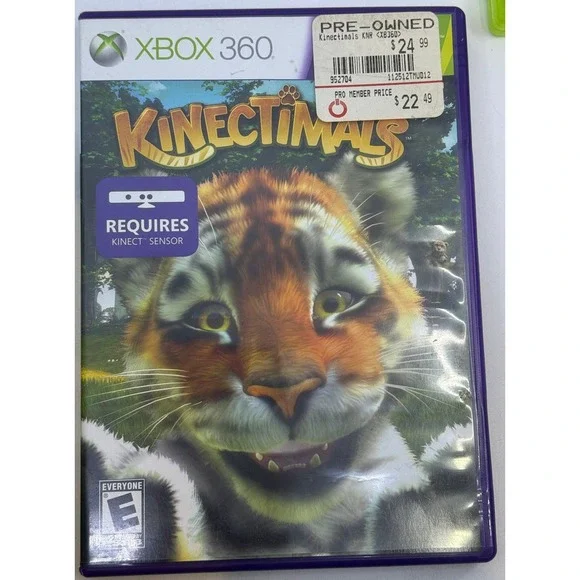 Kinectimals Microsoft Xbox 360 Kinect Required Video Game with Manual