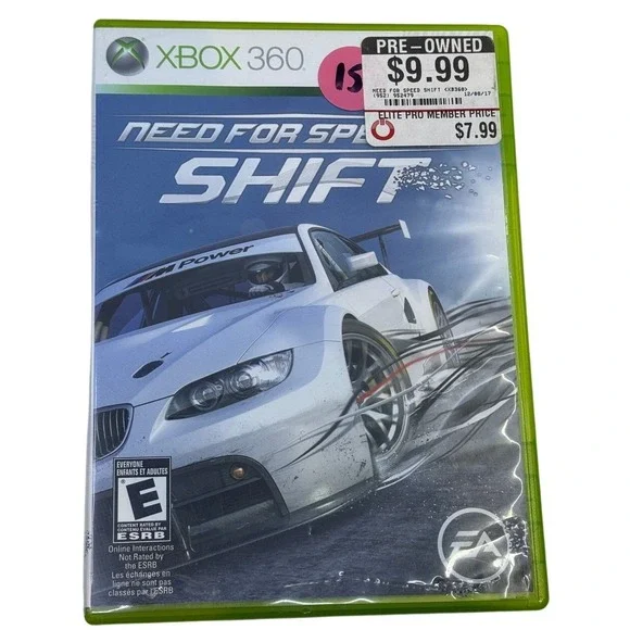 Need for Speed Shift Microsoft Xbox 360 Racing Video Game EA NTSC With Manual