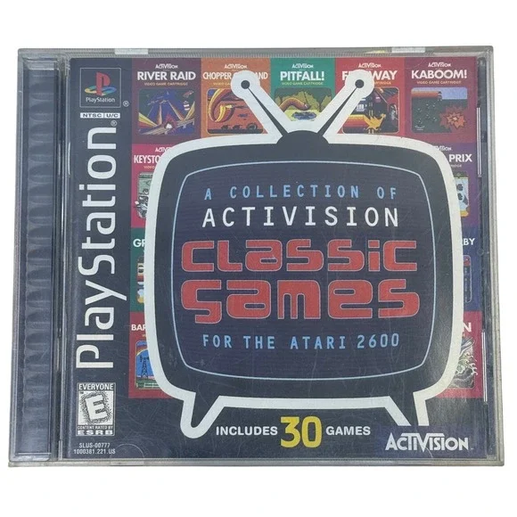 Activision Classic Games for the Atari 2600 Sony PlayStation 1 PS1 SLUS-00777