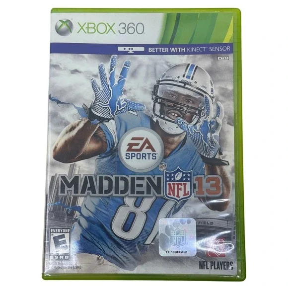 Madden NFL 13 Microsoft Xbox 360 EA Sports Football Game Calvin Johnson Cover