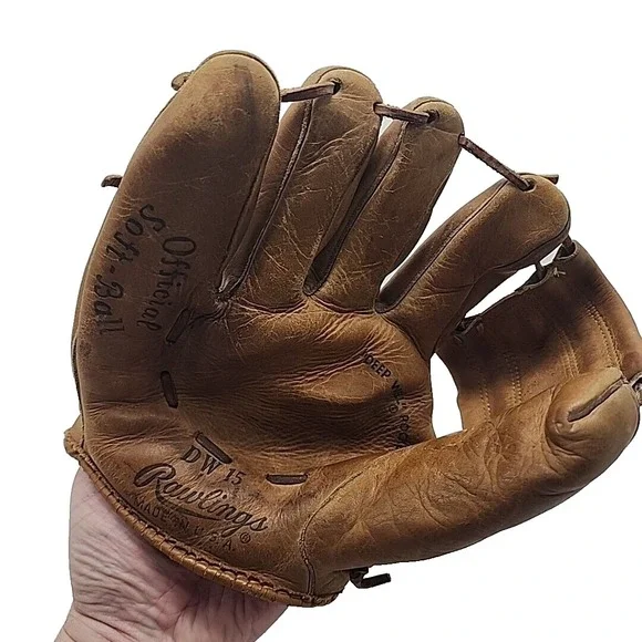 Vintage Rawlings DW15 Official‎ Softball Glove LHT