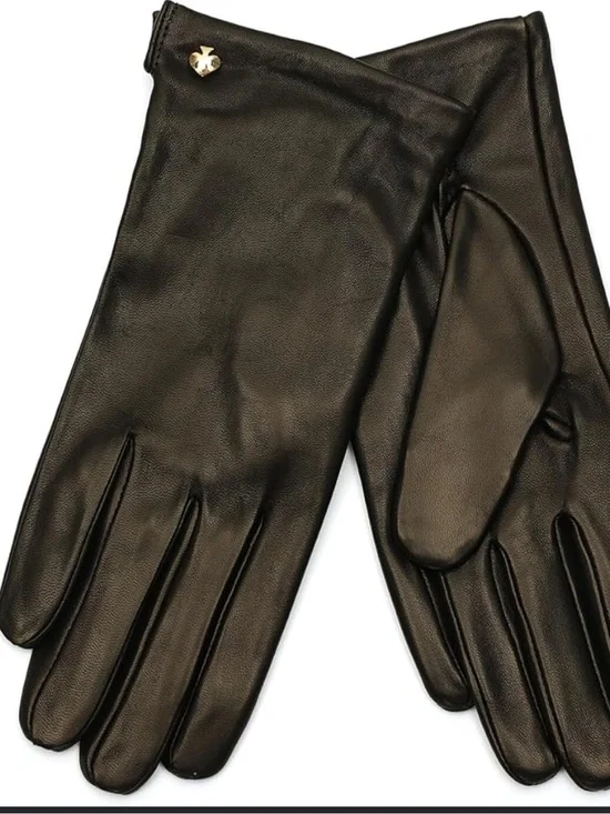 New Kate Spade Leather Gloves with Spade Logo