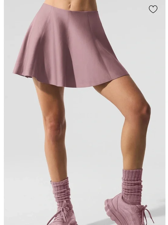 ALO Yoga Mauve Pink Skater Circle Skirt