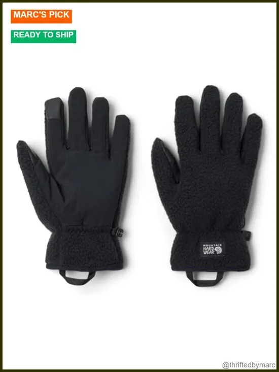 Unisex Hicamp Fleece Gloves Sherpa Touchscreen Water Resistant