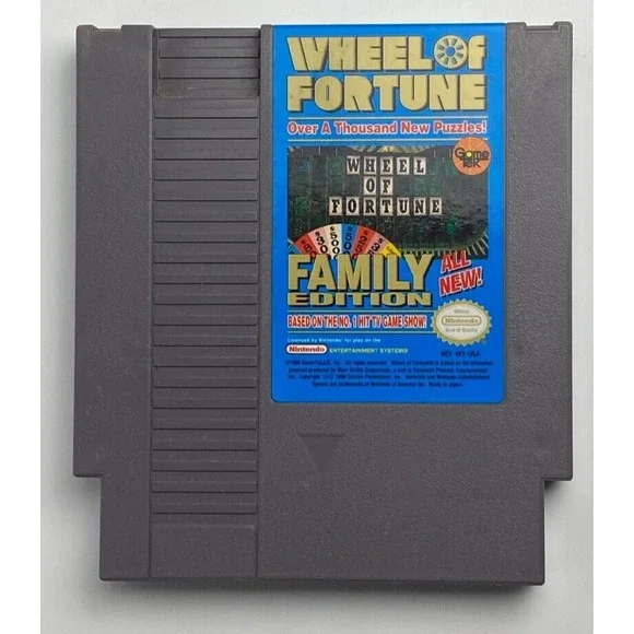 WHEEL OF FORTUNE - NES NINTENDO GAME -‎ GAME ONLY