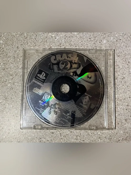 Crash Bandicoot 2: Cortex Strikes Back (PS1, 1997) Authentic Disc w/ Case