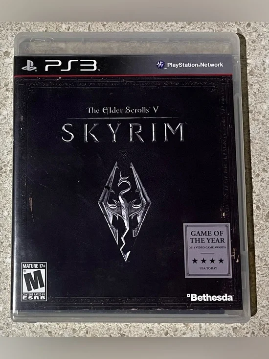 Bethesda The Elder Scrolls V: Skyrim (Sony PlayStation 3, 2011) PS3 Map & Manual