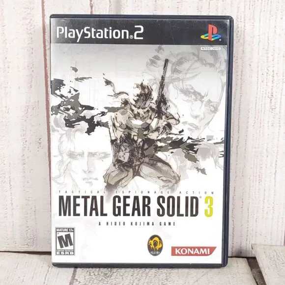 Metal Gear Solid 3 Snake Eater Sony PlayStation 2 PS2 Video Game Disc CIB TESTED