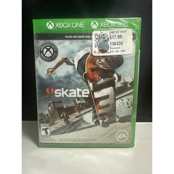 Skate 3 Xbox 360 Xbox One Greatest Hits EA Sports Skateboard Game New Sealed