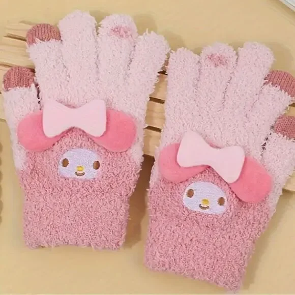 My Melody Plush Gloves