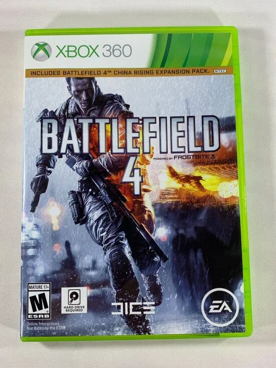Battlefield 4 Xbox 360 Game Includes China Rising Expansion Pack Complete M-Rate