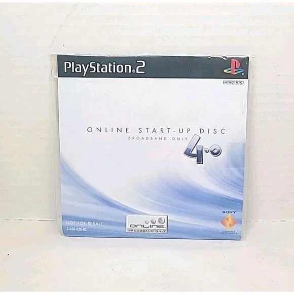 Brand New Sealed Sony PS2 PlayStation 2 Online Start-Up Disc