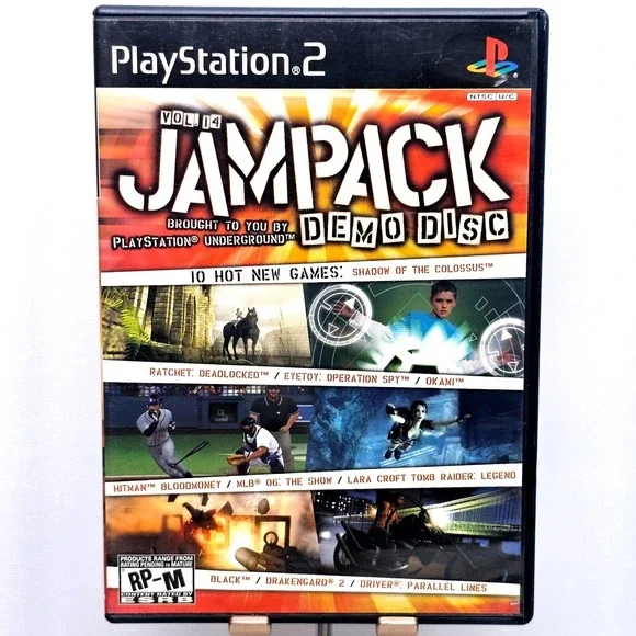 Sony PS2 Jampack Vol 14 Demo‎ Disc PlayStation Underground