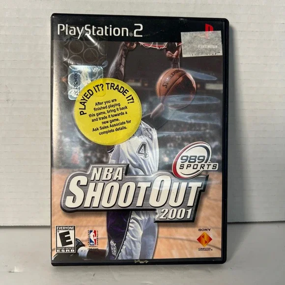 NBA ShootOut 2001‎ Sony PlayStation 2 PS2 989 Sports Basketball Game SCUS-97114