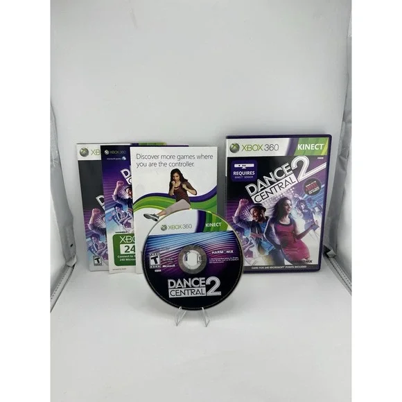 Dance Central 2 Xbox 360 Kinect‎ Game Complete with Manual Harmonix NTSC