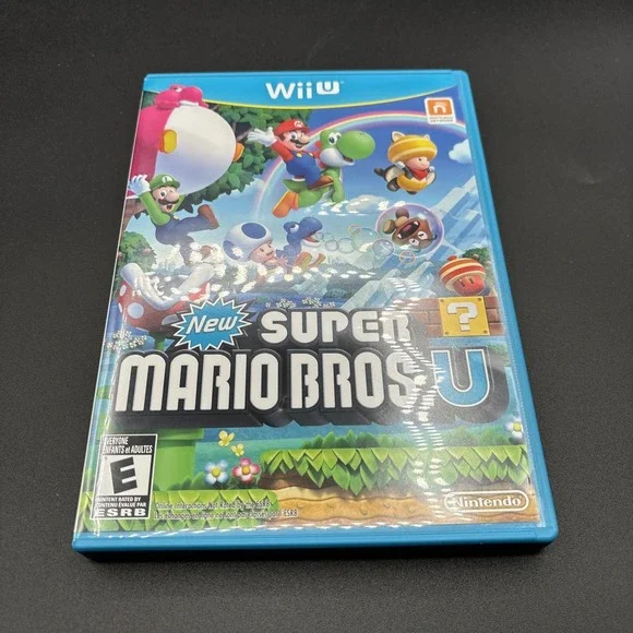 New Super Mario Bros. U Nintendo Wii U Platformer Video Game CIB Complete Tested