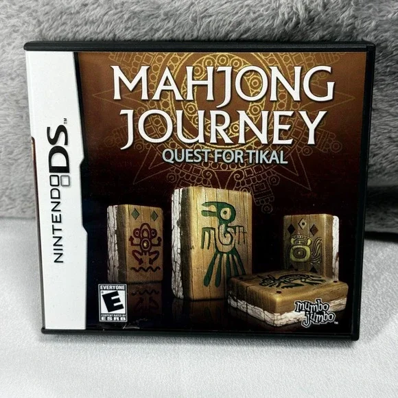 Nintendo Mahjong Journey Quest for Tikal DS Brown Puzzle Game CIB