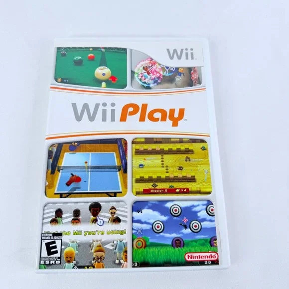 Wii Play Nintendo Wii Game RVL-L-RHAE-USA CIB with Manual Mini Games E Rated