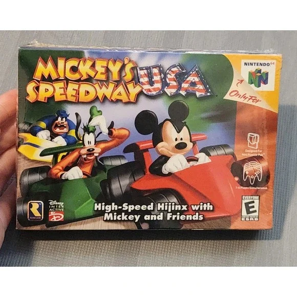N64 Nintendo 64 Game MICKEY'S SPEEDWAY USA KART RACING - NEW & Factory Sealed!