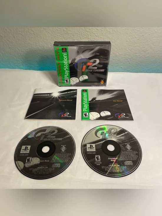 Gran Turismo 2 Greatest Hits (PS1 Sony 1999) Complete W/Manual & Tested Works