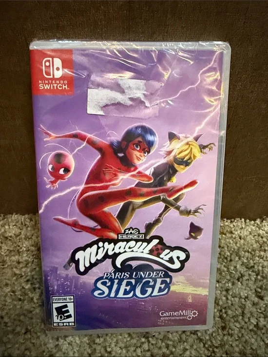 Nintendo Switch Miraculous Paris Under Siege – Purple Cover Art