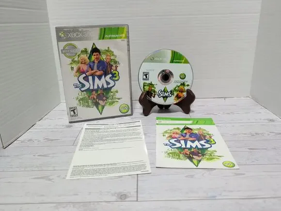The Sims 3 - Microsoft Xbox 360 Video Game No Manual Works