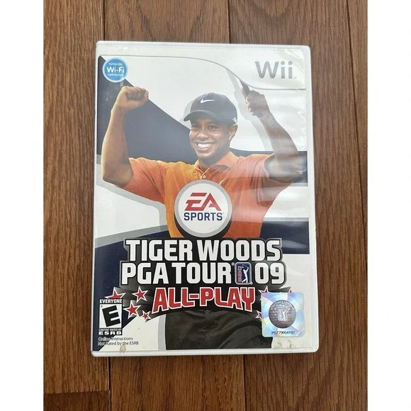Tiger Woods PGA Tour 09‎ All-Play Nintendo Wii VGame w/ Manual Tested & Working
