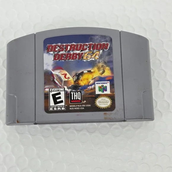 Destruction Derby 64 Nintendo 64 N64 THQ Racing Game Cartridge NUS-NDEE Tested