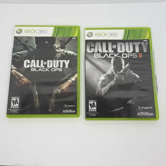 Call of Duty: Black Ops 1 & 2 (Microsoft Xbox 360) Complete Tested Working