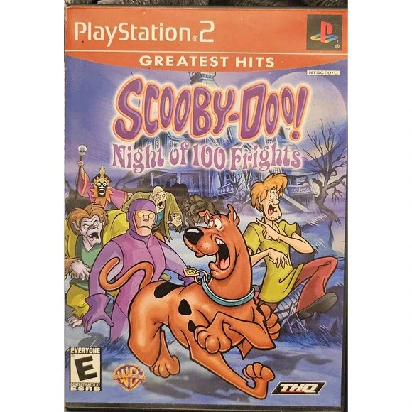 Scooby-Doo Night of 100 Frights PS2 PlayStation 2 Greatest Hits THQ CIB Manual