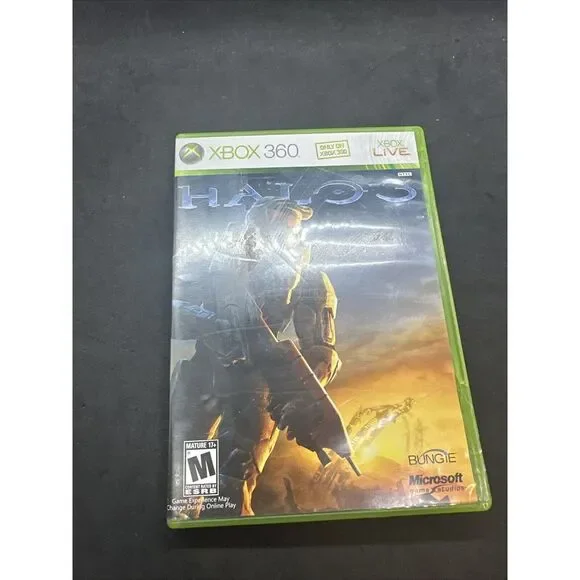 Halo 3 (Microsoft Xbox 360, 2007) CIB Xbox complete‎ video game + Poster