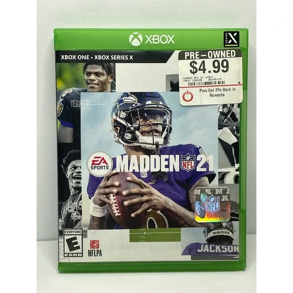 Madden NFL 21 Xbox One Xbox Series X EA Sports Football Game Lamar Jackson V171