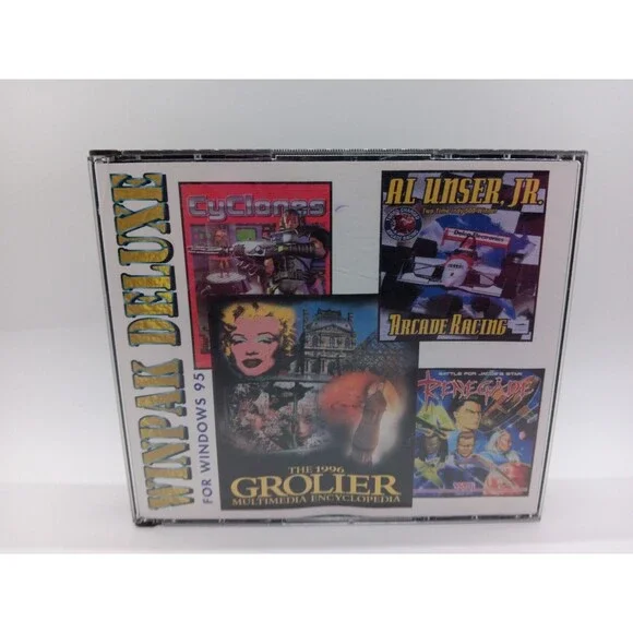 Winpak Deluxe for Windows 95  (CyClones, Renegades, Al Unser Racing) Incomplete