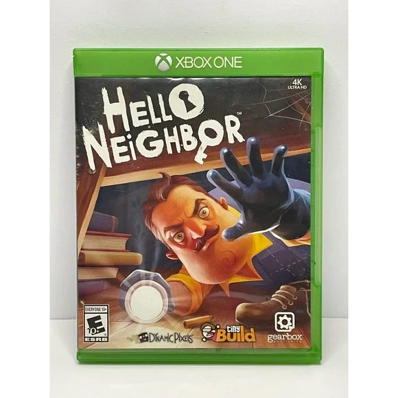 Hello Neighbor Xbox One Stealth Horror Game Gearbox tinyBuild 4K Ultra HD E10+