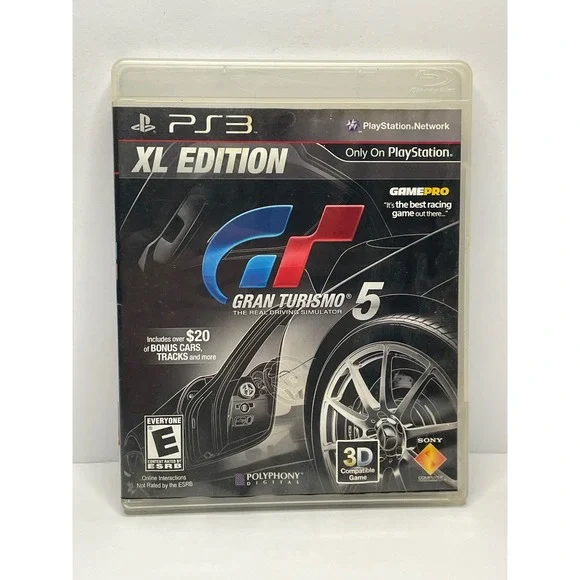 Sony Gran Turismo 5 XL Edition PS3 PlayStation 3 Racing Game 2012 CIB V161