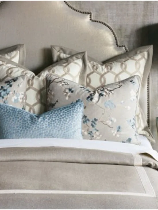 Calming Beige and gray queen duvet cover only