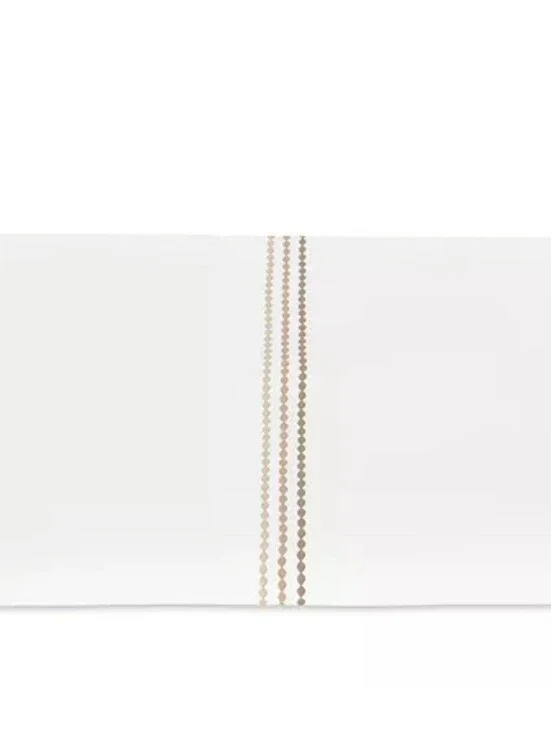 Matouk Amara Triple Pearl Cotton Sateen FULL / QUEEN Duvet Cover  Retail $250