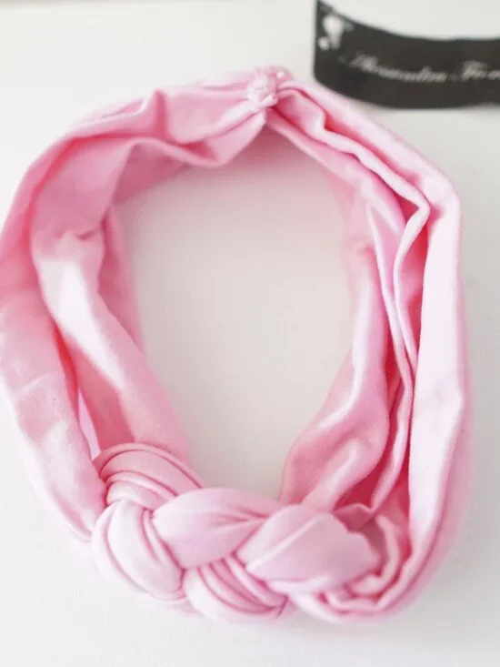 Lot of 5 Alessandra Fiore Braided Knot Stretch Headbands NWT Pink Mint White Cor