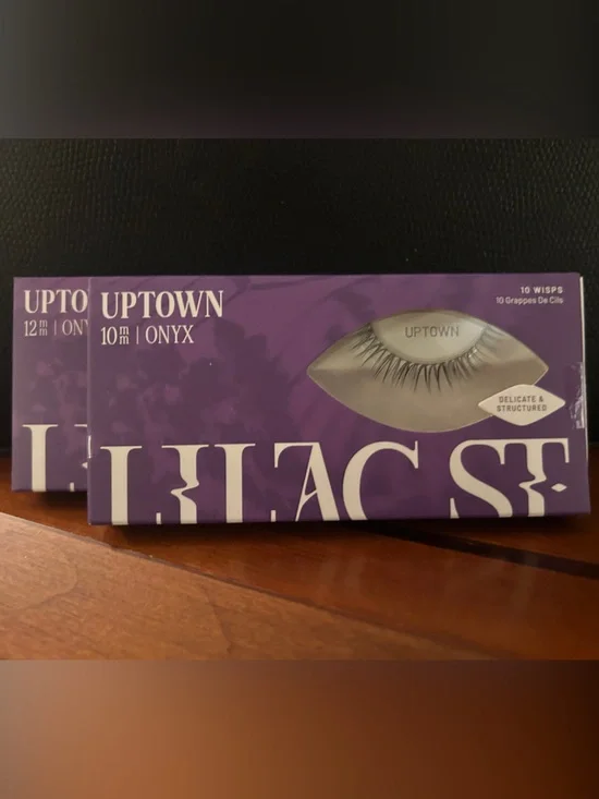 Lilac Street False Eyelashes — Onyx Black & Espresso